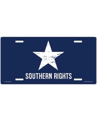 Southern Rights Bonnie Blue no fade car tag